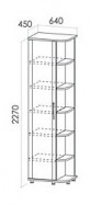 Шкаф для одежды и белья угловой арт.02.018 