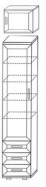 Шкаф ШК-6А пенал для белья с 3-мя ящиками