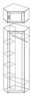 Шкаф угловой ШКУ-2